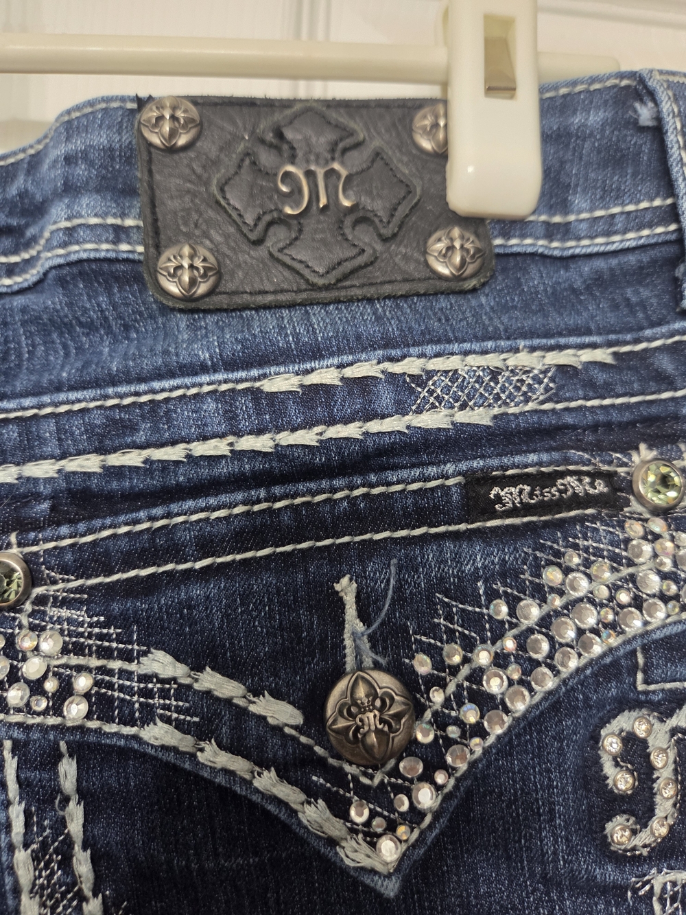 Miss Me Dark Blue Stretch Bootcut Jeans - Picture 7 of 7